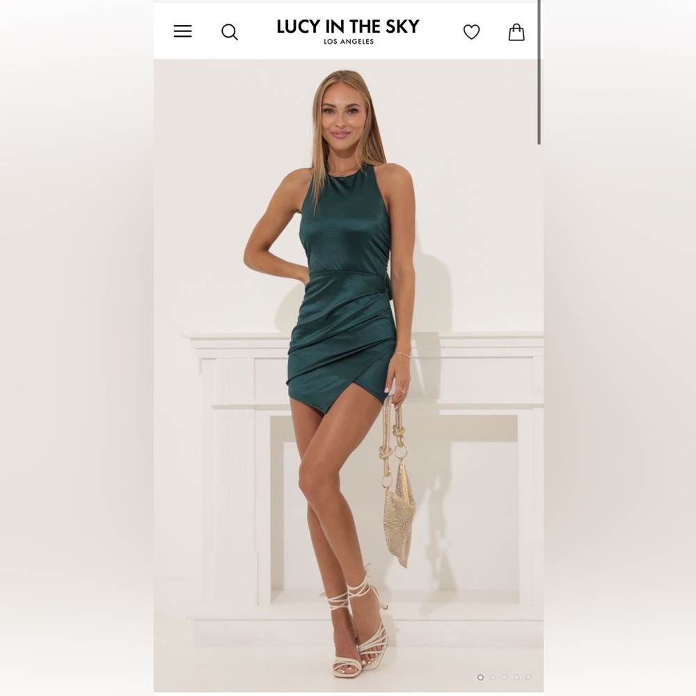 Lucy in the Sky Halter Mini Dress